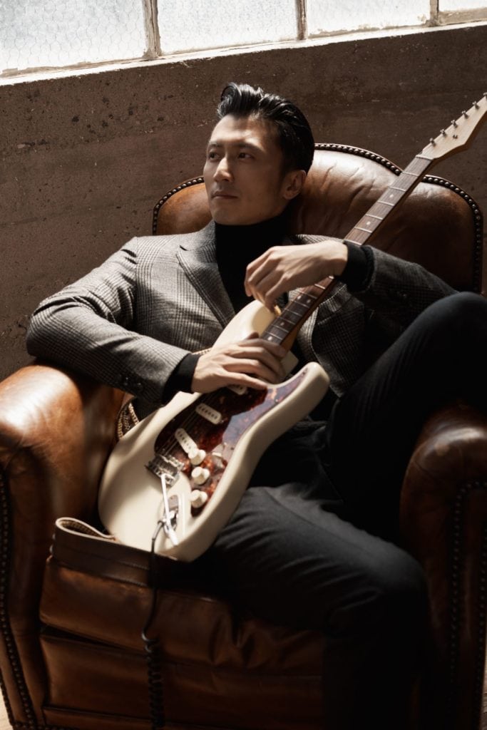 Nicholas Tse modelling for Ermenegildo Zegna's #WhatMakesAMan campaign