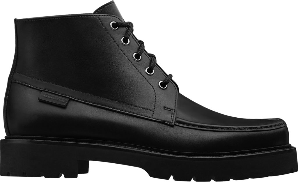 Ankle boot in calfskin and shearling
