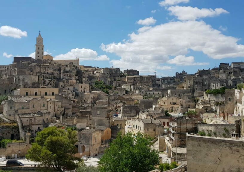 filming locations of new james bond movie "No Time To Die" - Panorama of Matera
