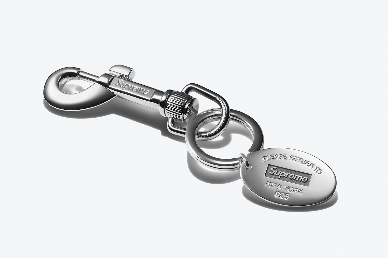 Return to Tiffany Oval Tag Keyring (Photo credit: Supreme)