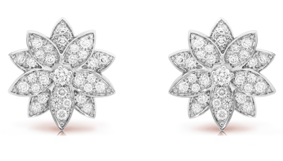 Van Cleef & Arpels small Lotus earrings