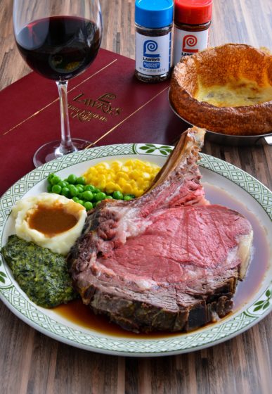 Lawry's The Prime Rib six-course menus