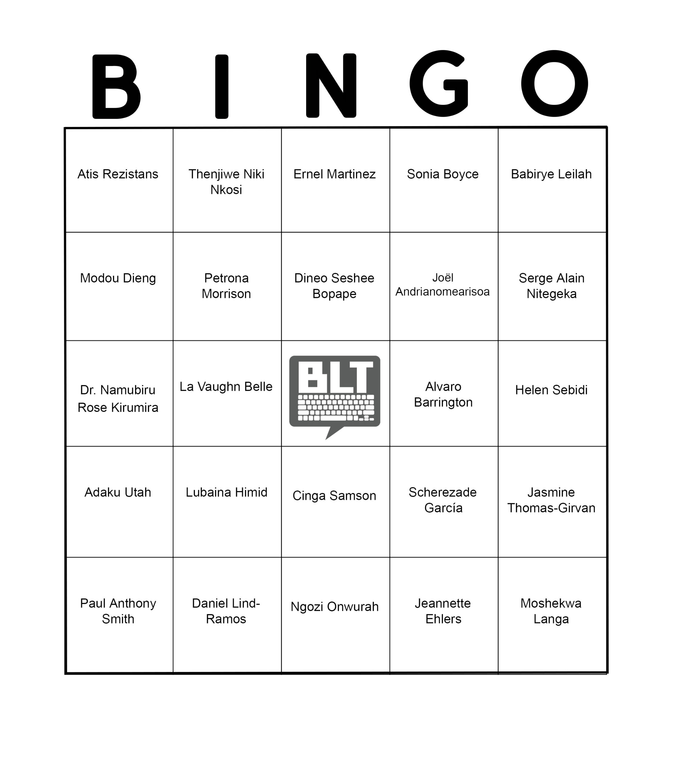 New year's eve virtual game- round up card