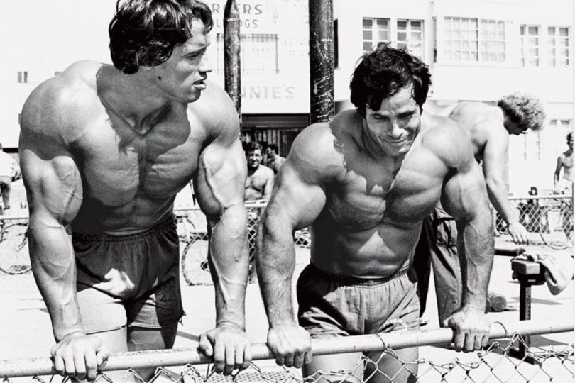 Pumping iron bodybuilding