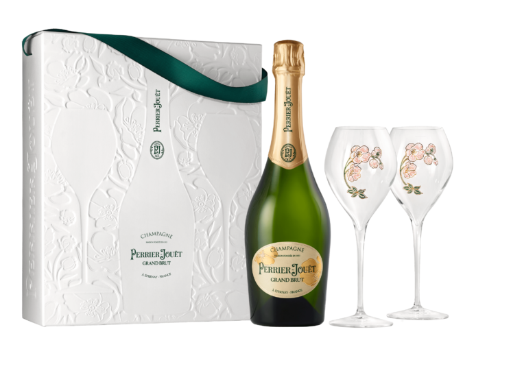 Perrier-Jouët Blason Grand Brut Gift Set